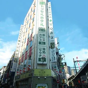  Hotel cápsula Capsule Anshin Oyado Shinbashi